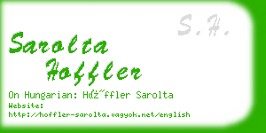 sarolta hoffler business card